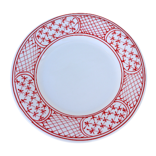 Nonora Dessert Plate | Red (Set of 4)
