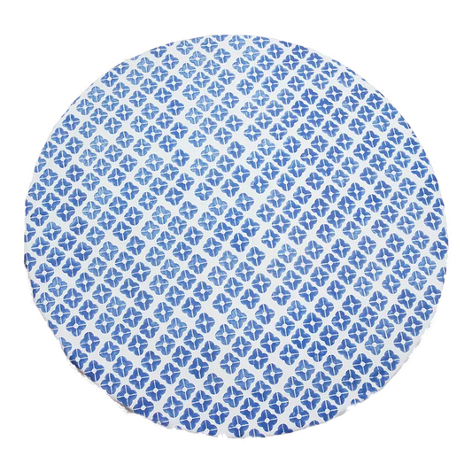Wedg Blue Round Tablecloth